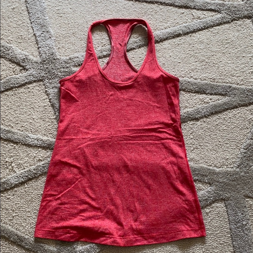 Lululemon Heathered Red Racerback Tank -8